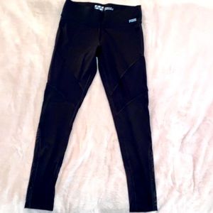 Victoria Secret Pink Ultimate Mesh/Black Leggings - Size M